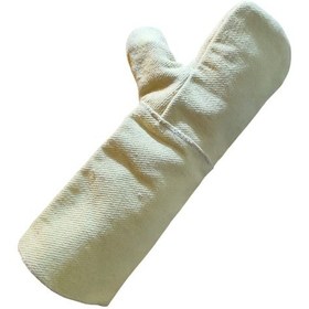 Resim Labbakkal Tek Parmak Yüksek Isı Eldiveni 33 Cm Yüksek Sıcaklık El Koruyucu 1 Çift 