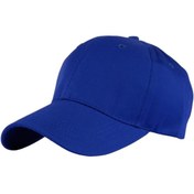 Resim eleven market Saks Mavisi Unisex Spor Düz Şapka Kep 