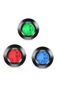 Resim Schulzz Kablosuz Bisiklet Km Hız Göstergesi Sayacı Su Geçirmez Lcd 4 Renk Yuvarlak Ekranlı Led Kilometre Saa 