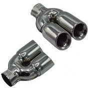 Resim Universal Krom Egzoz Ucu Çiftli S Model Sağ Çıkış 76×100 800-004R 