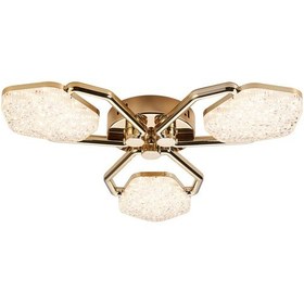 Resim Matiz 3'lü Gold Plafonyer Led Avize Gold 