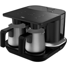 Resim Beko TKM 8961 S Keyf Çelik Siyah İkili Türk Kahve Makinesi 