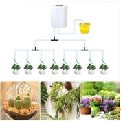 Resim Bahçe Otomatik Sulama Pompası Kontrol Cihazı Çiçek Bitki Kendiliğinden Sulanan Bahçe Zamanlama Damla Sulama Kiti 12-head 