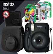 Resim Fujifilm Instax Mini 11 Siyah Fotoğraf Makinesi Ve Mega Hediye Seti 