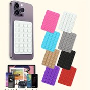 Resim 24-Vakumlu Silikon Telefon Tutucu - Elsiz Montaj Araba, Ayna, Fayans için - Çok Renk Seçeneği (Pembe, Mavi, Yeşil, Mor, Siyah) - Dayanıklı ve Kolay Kurulum 