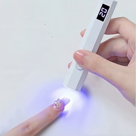 Resim DIY Mini El Tipi Jel Oje Kurutma Lambası Dijital Ekranlı - Kablosuz, Hızlı ve Taşınabilir Işık, Kompakt ve Kolay Taşımalı, Ev Manikür Salonları İçin Uygun, Seyahat için Pratik, Yüksek Kaliteli Hediye 