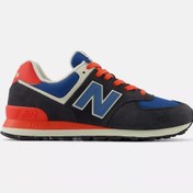 Resim New Balance U574RBA Siyah & Mavi & Kırmızı Erkek Günlük Spor Ayakkabı 