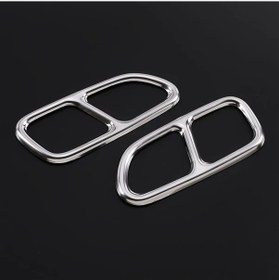 Resim Xuweiwei Mercedes Benz Cla C117 Slk W171 W172 13-16 Için Bright Dörtlü Egzoz Dekor Kapağı 