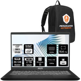 Resim MSI Modern 15 H i5 13420H 36GB 2TB SSD 15.6\ FHD W11P Taşınabilir Bilgisayar & ÇANTA 