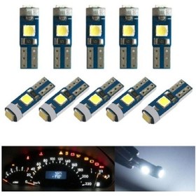 Resim Megamarket06 T5 Led Oto Kilometre Kadran Aydınlatma Ampulü 10 Adet 