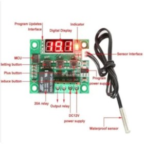 Resim diasithalat Termostat Fan Adaptör Nem Cihazı Higrometre Kuluçka Seti 