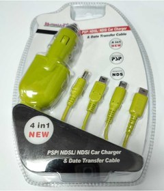 Resim Kontorland Nintendo 3ds,Dsi,Ds,Ds Lite ve Psp Uyumlu 4in1 Usb Şarj Kablosu Yeşil 