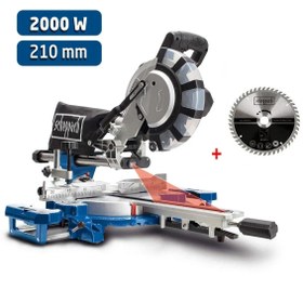 Resim Scheppach HM 216 SPX Gönye Kesme Daire Testere 2000 Watt 210 Mm 