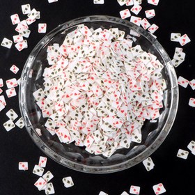Resim 10g Poker Kartı Polimer Kil Pulverleri, Aromatik Slime Doldurucu, Reçine Aksesuarları, DIY Pırlanta Takı için, Silikon Kalıp El Sanatları, Koku Yok 