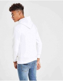 Resim Sherlock Eskiz Baskılı Unisex Çocuk Kapüşonlu Beyaz Sweatshirt 