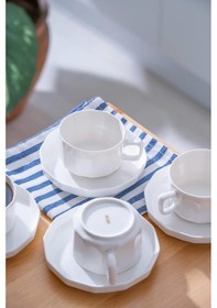 Resim Acar Hexagon 6 Kişilik Çay Fincanı Takımı - 200 Ml 