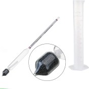 Resim Alkol-metre Dansimetre Alkol Ölçer ve 100 ml Mezur Seti thr246 