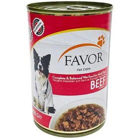 Resim Favor Biftek Etli Köpek Konservesi 400 Gr 