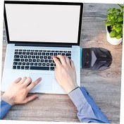 Resim Usb Laptop Yan Emme Radyatörü Pratik Bilgisayar Aksesuarı Siyah Bilgisayar Soğutucu Laptop Radyatörü Ile Sessiz Ve Serin Çalışma 