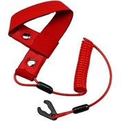 Resim Dofolink Yamaha Jet Ski Tüm Modelleri İçin Güvenlik Kordonu - Gummi Yapı, Aşınma Dayanıklı, Motoru Durdurma Fonksiyonu, Kırmızı Renk 