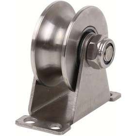 Resim Dashanshop 304 Paslanmaz Çelik 48mm U Şekilli Döner Frenli Tekerlekler Silvery Dayanıklı Endüstriyel 