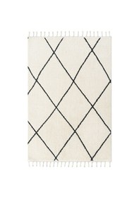 Resim Cool Halı Milan 2021 Krem Siyah Hav Toz Vermez Yumuşak Dokulu Modern Kesme Halı 