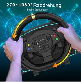 Resim CRK TECH Ps4 Ps3 Pc Xbox One/s/x Ns Uyumlu 1080• Oyuncu Direksiyon Seti Manuel Vites Çift Motorlu 3 Pedallı 