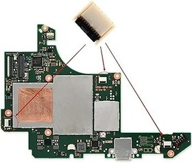 Resim Deal4GO Joycon denetleyici slayt ray 11-pin FPC konektörü soket değiştirme için Nintendo anahtarı OLED konsol anakart 