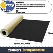 Resim Self-adhesive Faux Leather Repair Patch Waterproof & Durable For Car Seats Dark Brown 200x50cm 