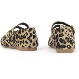 Resim Ziya, Kadın Hakiki Deri Babet 153111z40831 Bej-leopar 153111z40831 710 Bej-leopar 