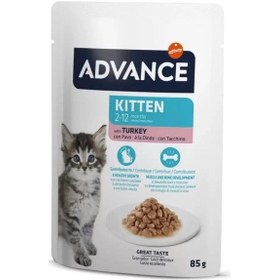 Resim Advance Kitten Hindili Yavru Kedi Konservesi 85 G 