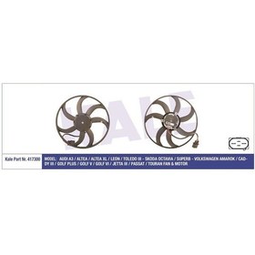 Resim KALE 417300 FAN MOTORU CADDY III 04- 1.9 TDI NAC AMAROK 10- 2.0 T 