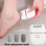 Resim 1 Adet Şarj Edilebilir Ayak Bakım Makinesi, Üç Değiştirilebilir Zımpara Başlığı ile Pürüzsüz Ayak Peelingi, USB Şarjlı, Taşınabilir ve Kullanımı Kolay, Çatlak ve Kuru Deriler İçin, "Nasır ve Ölü Deriyi Hızla Temizler", Açık Bej Renkli, "Sessiz Çalışma", "Kaymaz Tutamak", "Kolay Temizlenir 