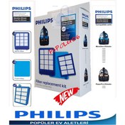 Resim Philips Uyumlu Cp9273 Performer Pro Ön Ve Arka Hepa Filtre Seti (409054671) 