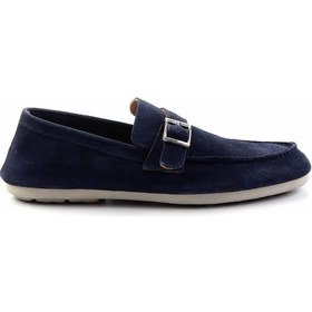 Resim Bambi Lacivert Leather Erkek Loafer Ayakkabı E01304406502 Lacivert 