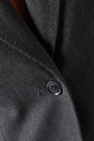 Resim Sculpted Blazer, Kadın Zarif Bel Kesimli-Modern Şık Ceket - Kahverengi / L 