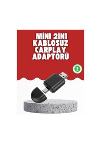 Resim Kablosuz Carplay Dönüştürücü - Akıllı Tak & Çalıştır Araç Adaptörü 