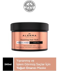 Resim Alerma yıpranmış ve işlem görmüş saçlar için yoğun onarıcı sülfatsız saç maskesi 240 ml 