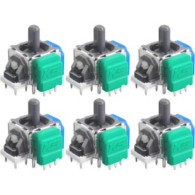 Resim Pop Konsol 6 Adet Xbox One Uyumlu Manyetik Mıknatıslı Analog 3D Joystick Hall Sensör Xbox One Kol Yedek Parça 
