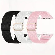 Resim Gateesat 3'lü Esnek Solo Loop İwatch Band 40mm 41mm 45mm 49mm Su Geçirmez Spor Kayış 