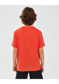 Resim Skechers Graphic Tee B Short Sleeve Büyük Erkek Çocuk Turuncu Tshirt Sk241093-700 