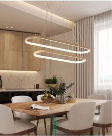 Resim 2'Li Elips Sarkıt / 120-90 Cm / Antrasit Kasa / 3 Renk Yanar 