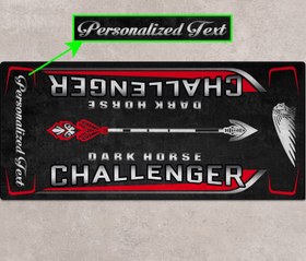 Resim CHALLENGER DARK HORSE İçin Tasarlanmış Motosiklet Matı - MM7332 - Indy Red Black Metallic / Standart / 260cm x 120cm 