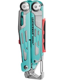 Resim Leatherman Kamp Signal Aqua Silver Multi Tool Mavi 