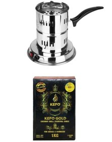 Resim instatech Kefo Elektrikli Köz Yakma Makinesi Ve 1 Kg Kefo Gold Kömür 