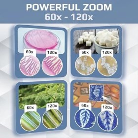 Resim MM-300 Microbrite Plus® 60X-120X LED Aydınlatmalı Cep Mikroskobu 