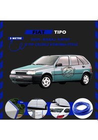 Resim Fiat Tipo Oto Araç Kapı Koruma Fitili 5metre Parlak Mavi Renk 