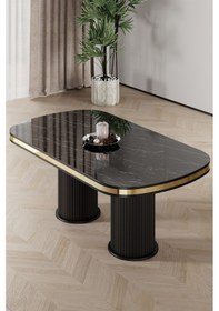 Resim Canisa Galya Serisi Lak Panel 90x168 Sabit Sonata Mutfak Masa Takımı 4 Sandalye Sonata Masa Krem Sandalye 