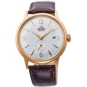 Resim Orient Bambino Ra-ap0004s30b Otomatik Deri Kahverengi Beyaz Kadran 41 Mm Erkek Kol Saati Altın 