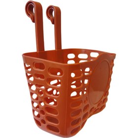 Resim Sarissa Xbyc 1689 Çocuk Bisikleti Ön Sepet Plastik 16-20 Jant Uyumlu Bisiklet Sepeti Kahverengi Renk 
